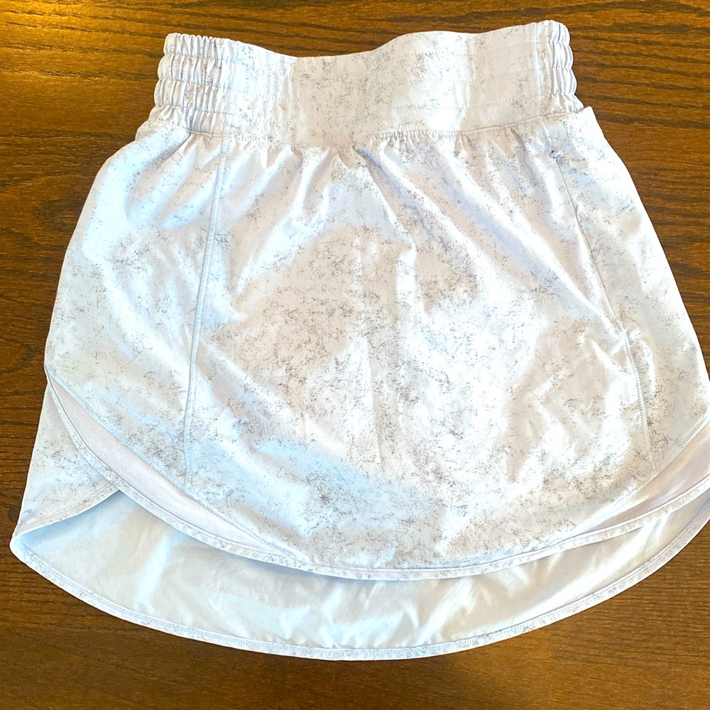 Lululemon skirt with biker shorts. Pale lavender
